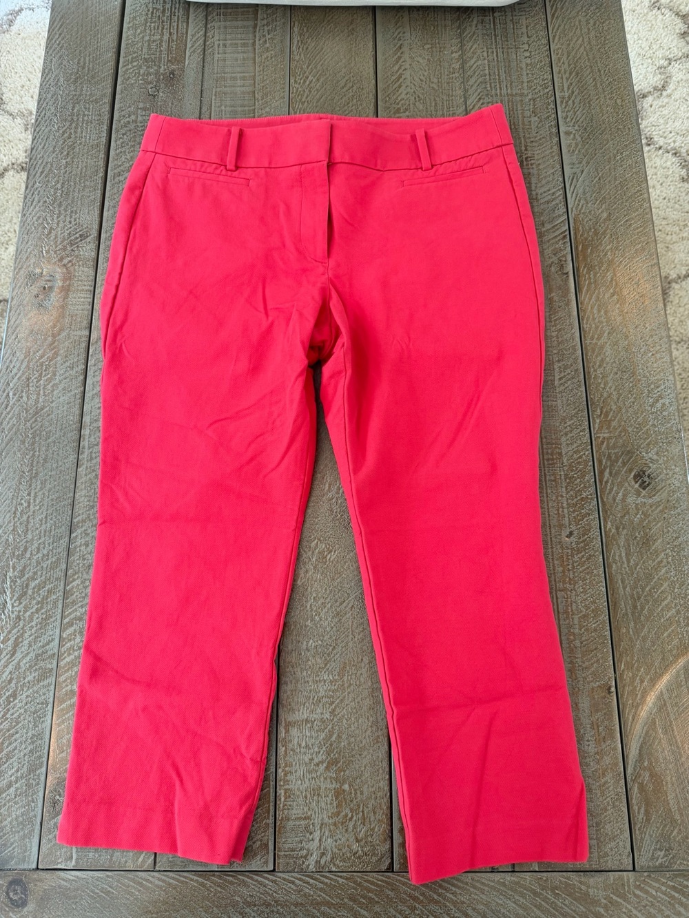 LOFT Marissa Bright Pink Straight-Leg Pants-NWOT